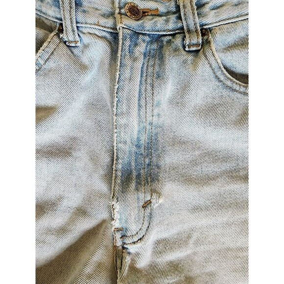 Vintage Distressed High Rise‎ Cut Off Denim Jean Shorts - Picture 4 of 6